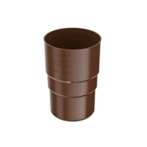 Złączka rury spustowej 63 mm BRĄZ