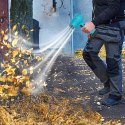 Dmuchawa Akumulatorowa Powietrzna Ręczna do Liści Kurzu Śniegu 400W 2 x Aku