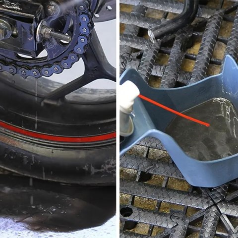 Pojemnik do Czyszczenia Łańcucha Rowerowego z Uchwytem na Spray Smar Olej