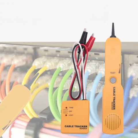 Wykrywacz Lokalizator Kabli Tester Sonda do Szukania Przewodów Rj11 Etui