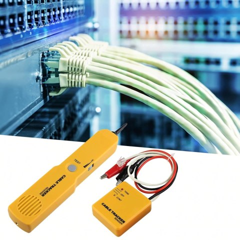 Wykrywacz Lokalizator Kabli Tester Sonda do Szukania Przewodów Rj11 Etui