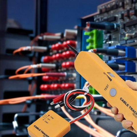 Wykrywacz Lokalizator Kabli Tester Sonda do Szukania Przewodów Rj11 Etui