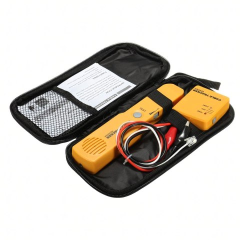 Wykrywacz Lokalizator Kabli Tester Sonda do Szukania Przewodów Rj11 Etui