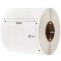 Etykiety Termiczne Samoprzylepne Białe 100x150 mm 500 szt Perforacja Rolka