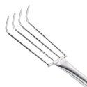Grabki Ogrodowe Ogrodnicze Metalowe Pazurki do Grabienia Spulchniania 4 Zębne 56 cm