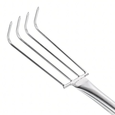 Grabki Ogrodowe Ogrodnicze Metalowe Pazurki do Grabienia Spulchniania 4 Zębne 56 cm