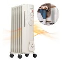 Grzejnik Olejowy Elektryczny Termostat Energooszczędny 1500W 7 Żebrowy Duży