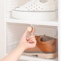Pudełko Pojemnik Organizer na Buty z Klapą Klapką Pudełko do Szafy Białe