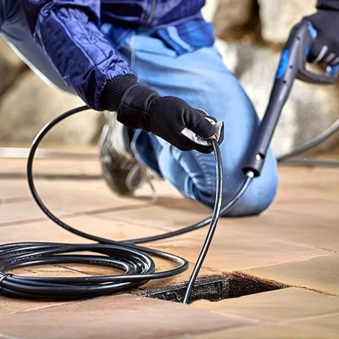 Wąż do Czyszczenia Przepychania Kanalizacji Odpływów Rur 15m Adaptery Myjek