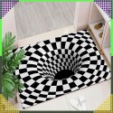Chodnik Dywanik Mata Wycieraczka z Efektem 3D Iluzja Biała Dziura 60x40cm