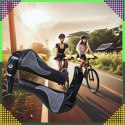 Gripy Chwyty Rowerowe z Rogami Rączki do Roweru Kierownicy Profilowane 2szt