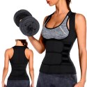 KAMIZELKA NEOPRENOWA FITNESS DAMSKA ODCHUDZAJĄCA SPORTOWA TRENINGOWA L