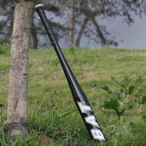 Kij Baseballowy Bejsbolowy Bat Aluminiowy 25" 64cm Mocny Treningowy Czarny