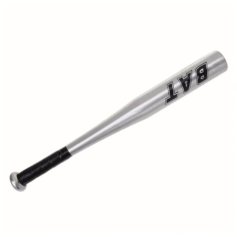 Kij Baseballowy Bejsbolowy Bat Aluminiowy 25" 64cm Mocny Treningowy Srebrny