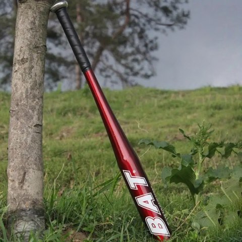 Kij Baseballowy Bejsbolowy Bat Aluminiowy 25" 64cm Treningowy Czerwony