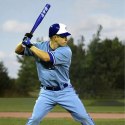Kij Baseballowy Bejsbolowy Bat Aluminiowy 25" 64cm Treningowy Niebieski