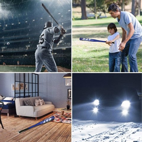 Kij Baseballowy Bejsbolowy Bat Aluminiowy 25" 64cm Treningowy Niebieski