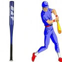 Kij Baseballowy Bejsbolowy Bat Aluminiowy 25" 64cm Treningowy Niebieski