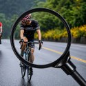 Lusterko Rowerowe Motocyklowe Wsteczne Okrągłe na Kierownicę Czarne 2szt