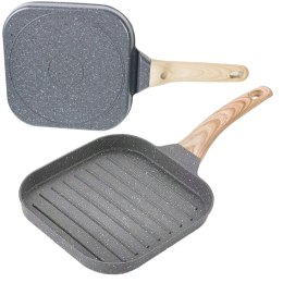 Patelnia Grillowa Turystyczna Biwakowa do Smażenia Grillowania Indukcja Gaz