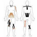 Plastry Tape Tejpy Kinesio Taping Tejp Taśma Kinesio Sport Pro 5Mx5CM