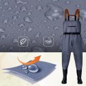 Wodery Spodniobuty Wędkarskie Spodnie Gumowce Rybackie Robocze Ochronne 45