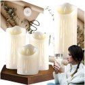 12x ŚWIECZKA LED WKŁAD DO ZNICZA EFEKT PŁOMIENIA ŚWIECA 11CM ZESTAW BATERIE
