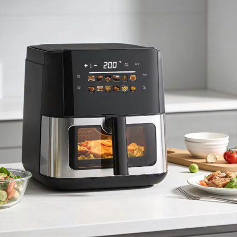 Frytkownica Beztłuszczowa Air Fryer 8L Frytownica 1700W 12 Programów Mocna