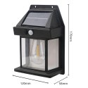 Lampa Solarna Led Latarnia Kinkiet Ogrodowy Elewacyjny z Czujnikiem Ruchu
