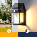 Lampa Solarna Led Latarnia Kinkiet Ogrodowy Elewacyjny z Czujnikiem Ruchu