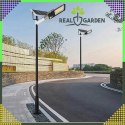 Latarnia Ogrodowa Lampa Solarna na Słup Mocna 300W Panel Uliczna 299 Led