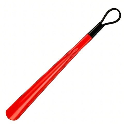 Łyżka do Butów Plastikowa Wytrzymała Czerwona 48 cm Długa z Haczykiem