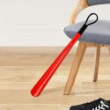 Łyżka do Butów Plastikowa Wytrzymała Czerwona 48 cm Długa z Haczykiem