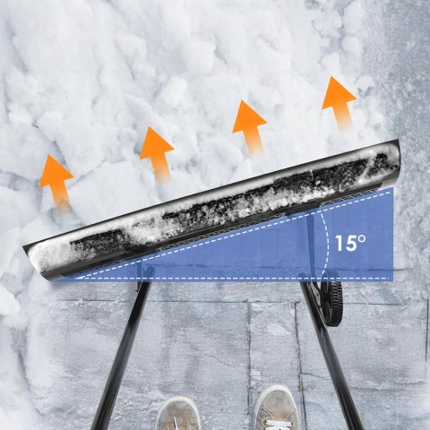 Pług Łopata Do Śniegu Odśnieżarka Zgarniacz Odśnieżacz Na Kołach 95cm