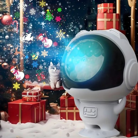 Projektor Rzutnik Laserowy Led Astronauta Kosmonauta Lampka Nocna Dzieci