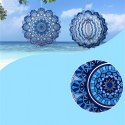Wisząca Błystka Ozdoba Łapacz Wiatrowa 12" Mandala 3D do Ogrodu Pokoju