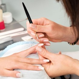 ZESTAW PĘDZLI PĘDZELKÓW DO ZDOBIENIA PAZNOKCI MANICURE WZORKÓW HYBRYDA ŻEL