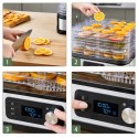 Suszarka Spożywcza do Grzybów Warzyw Owoców Pojemna Timer 5 Półek LCD