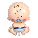 Balony na Baby Shower Bobas Chłopiec Baby Boy Zestaw 5 szt Gwiazdki Balon