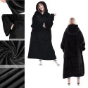 DUŻA BLUZA KOC KOCOBLUZA OVERSIZE GRUBA Z KAPTUREM SZLAFROK DAMSKA MĘSKA