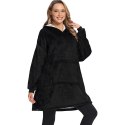 DUŻA BLUZA KOC KOCOBLUZA OVERSIZE GRUBA Z KAPTUREM SZLAFROK DAMSKA MĘSKA