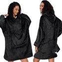 DUŻA BLUZA KOC KOCOBLUZA OVERSIZE GRUBA Z KAPTUREM SZLAFROK DAMSKA MĘSKA