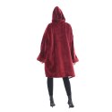DUŻA BLUZA KOC KOCOBLUZA OVERSIZE GRUBA Z KAPTUREM SZLAFROK DAMSKA MĘSKA