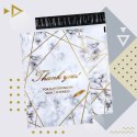 FOLIOPAKI KURIERSKIE MOCNE 255x370 ZŁOTY MARMUR THANK YOU 50szt