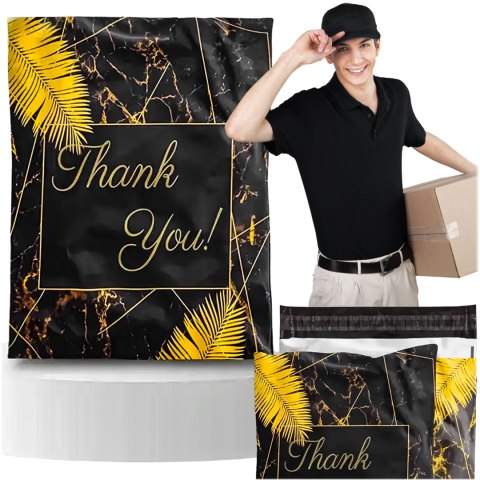 FOLIOPAKI KURIERSKIE MOCNE KOPERTY FOLIOWE 255x370 THANK YOU 50szt