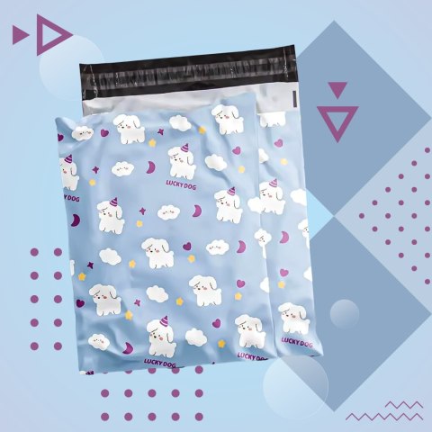 FOLIOPAKI KURIERSKIE MOCNE KOPERTY FOLIOWE 380X520 LUCKY DOG 50szt