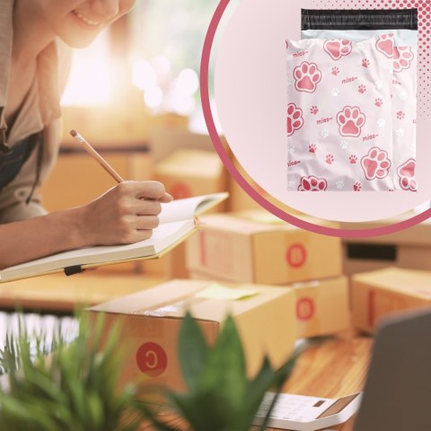 FOLIOPAKI KURIERSKIE MOCNE KOPERTY FOLIOWE 450X600 KOCIA ŁAPA 50szt