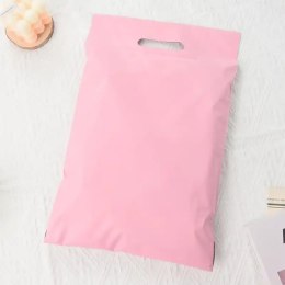 FOLIOPAKI KURIERSKIE RÓŻOWE Z RĄCZKĄ 260x350+70 50szt