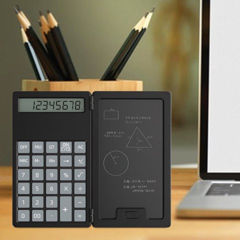 Kalkulator 2w1 Naukowy Szkolny Biurowy z Notatnikiem Rysik Notes Notatnik