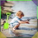 Łopatka Łopata Szpadel do Piasku na Plażę Piaskownice Mocna duża XXL 64 cm